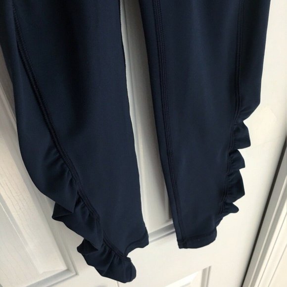 LULULEMON Speed Tight IV Inkwell Navy Gray Waistband Yoga Legging Size 4 - Picture 8 of 10